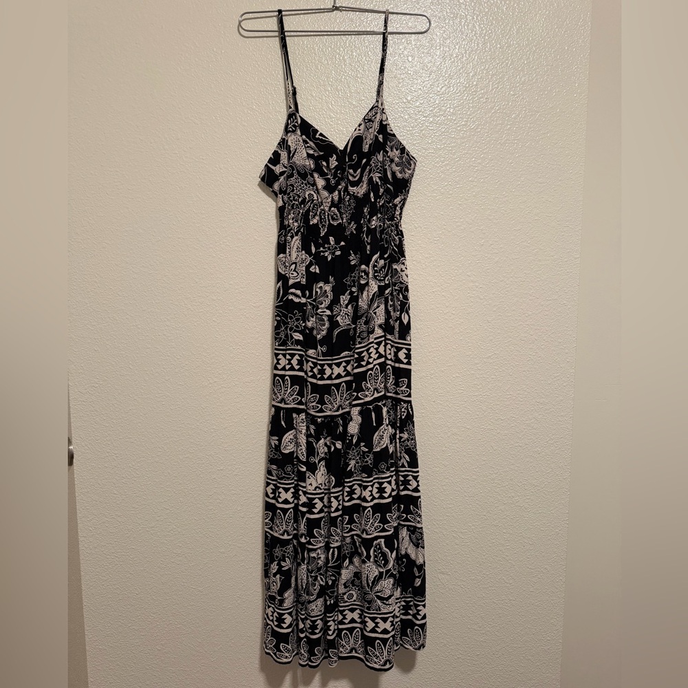Angie Black & White Floral Dress